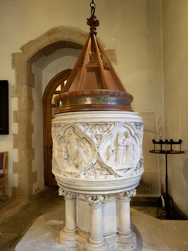 St Mary's Birnam - The Stone Font